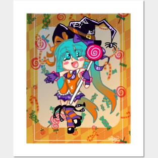 Halloween Hatsune miku Posters and Art